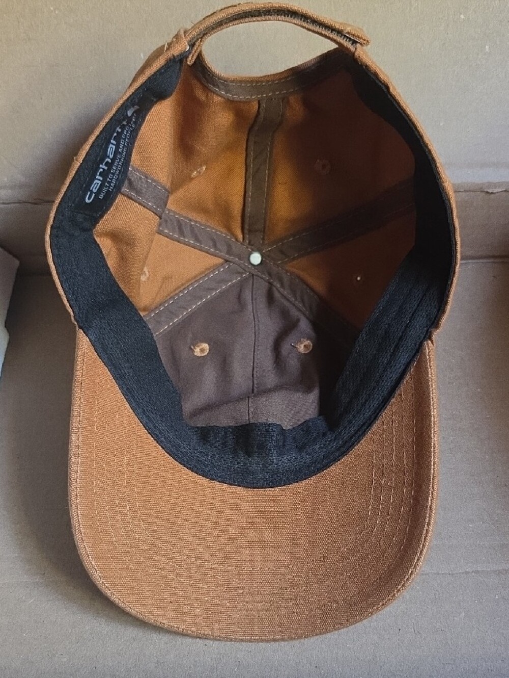 Carhartt Men’s Brown/Tan Workwear Logo Cap - Picture 2 of 12